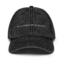 Load image into Gallery viewer, Millionaire Mindset Vintage Cotton Twill Hat Dad
